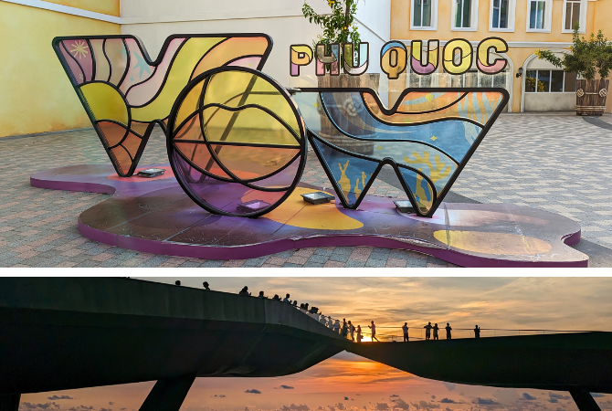 五星海灘渡假村悠閒時光(漂漂河/白沙灘/健身房)→地中海日落小鎮→浪漫親吻橋→小鎮海濱夜市