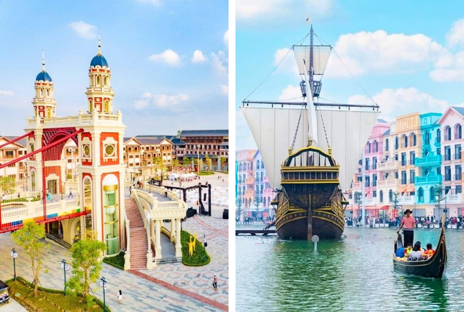 台北→河內→煎魚風味餐→探索古城(還劍湖、河內大教堂、特色蛋咖啡)→河內大世界(小威尼斯區、小韓國區)&貢多拉船體驗