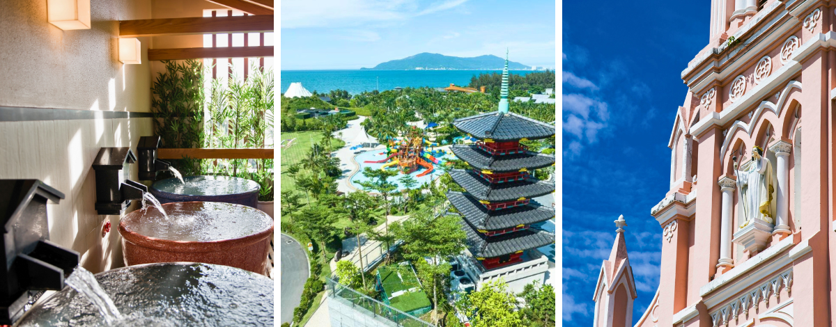 悠閒早晨時光→米其林入選越式黃煎餅→粉紅教堂→漢市場→峴港→台北