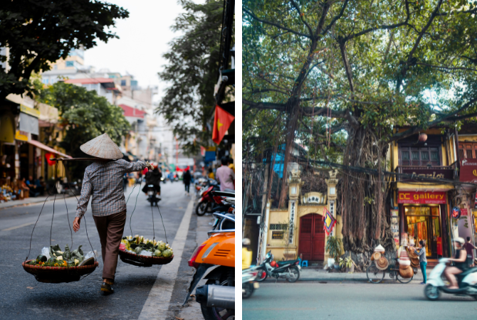 台北→河內→煎魚風味餐→探索河內(文廟國子監、巴亭廣場、昇龍皇城)→越南必吃(香茅烤肉捲+春捲組合)