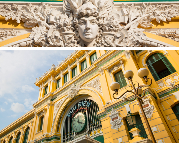 法式建築巡禮(西貢郵政局、書街)→米其林入選越式風味餐→前往藩切→渡假村Check in→渡假村內晚餐