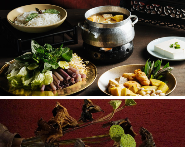 下龍灣船宿旅行(晨間太極、驚訝洞穴、早午餐)→郵輪公司送返河內→下午茶時光~素食越南麵包&越南咖啡→還劍湖→聖若瑟聖殿主教座堂→必比登推薦~婆羅花蔬食火鍋
