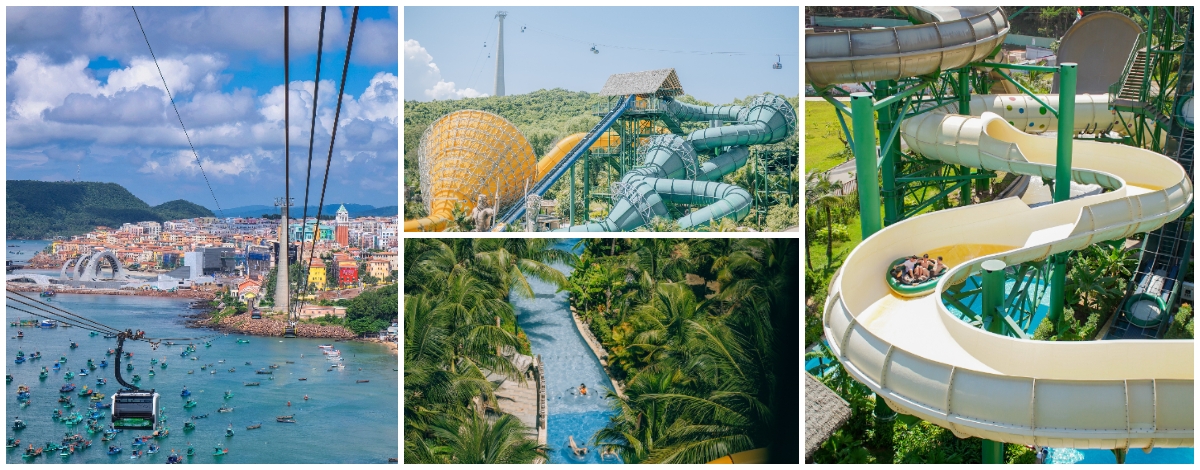 香島水樂園(漂漂河、滑水道多項水上設施一次玩)→陸樂園(木製-雲霄飛車、老鷹之眼)