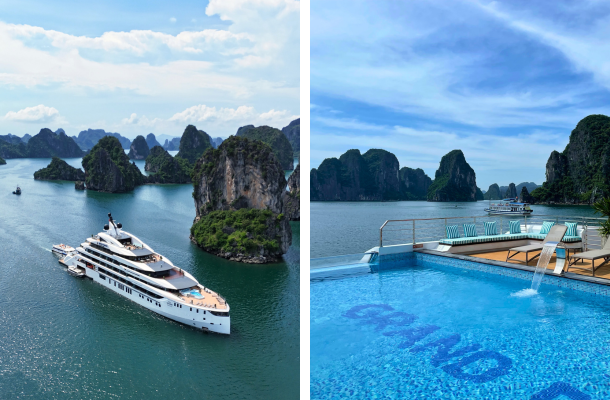 郵輪公司接送→六星Grand Pioneer大先鋒號郵輪(驚訝洞、游泳池、日光浴、頂樓日落酒吧)