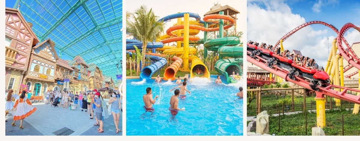 珍珠水陸樂園(粉色夢幻城堡、海龜水族館、巨型摩天輪、Once水幕投影閉幕秀)→越式澎派海鮮+豪華升級每人半隻龍蝦