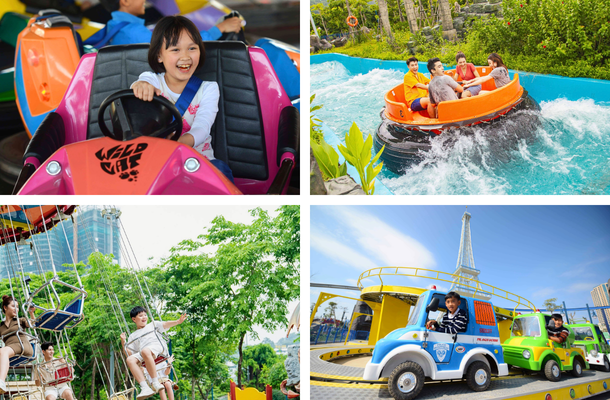 下龍太陽世界~皇后雙層纜車、太陽之眼摩天輪、龍之樂園(雲霄飛車、旋轉鞦韆、兒童專區)→下龍道地風味餐