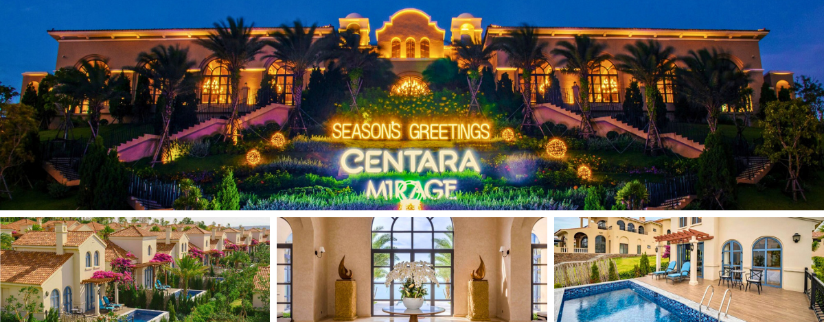 享受悠閒早晨時光→小孩最愛~質感義式餐廳→美奈→五星Centara海灘渡假村內自由時光(私人沙灘、水上溜滑梯、獨棟泳池別墅)