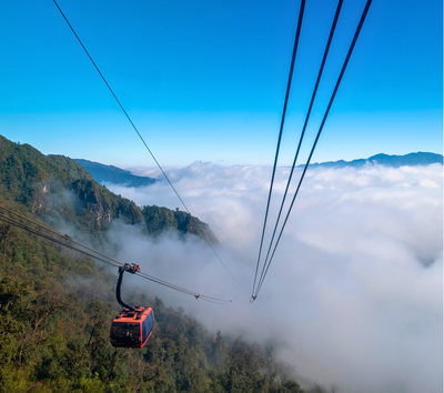 法式車站 - 太陽廣場→探索越南最高:番西邦峰(搭乘芒花火車、世界最長三線纜車、太陽世界民族村)→手工窯烤比薩義式餐廳