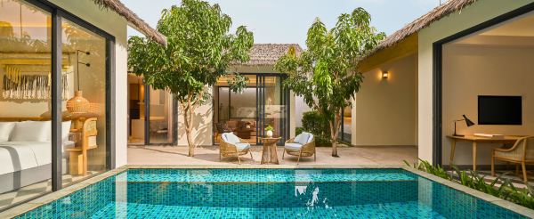 五星新世界渡假村內自由享樂(滑水道、私人沙灘、無邊際泳池)→地中海小鎮&日落親吻橋→小鎮夜市