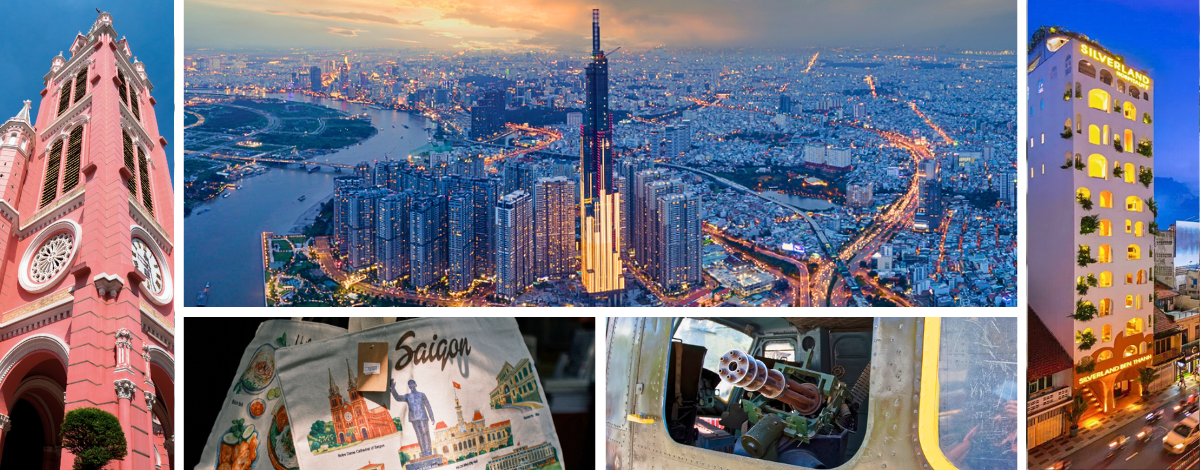 台北→胡志明→越南必吃(甘蔗烤肉串+特色米線)→粉紅教堂→越共咖啡(含一杯飲品)→戰爭遺跡博物館→日落河畔餐廳(可以看到夜晚點燈超美地標Landmark 81~)→Landmark81百貨公司