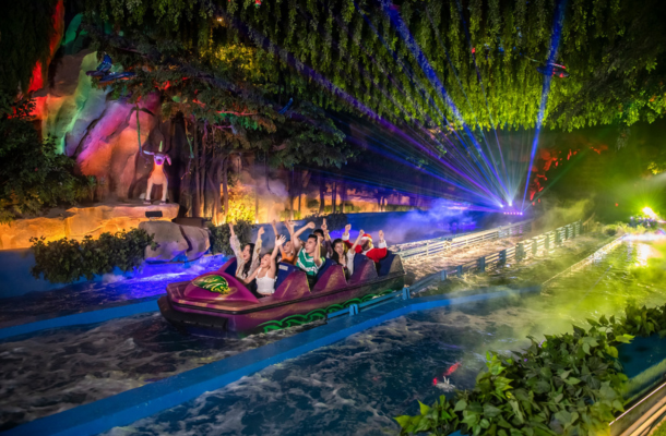 粉色城堡~珍珠水陸樂園(海龜水族館、摩天輪、六大主題樂園、水幕投影燈光秀)→大世界海鮮風味餐