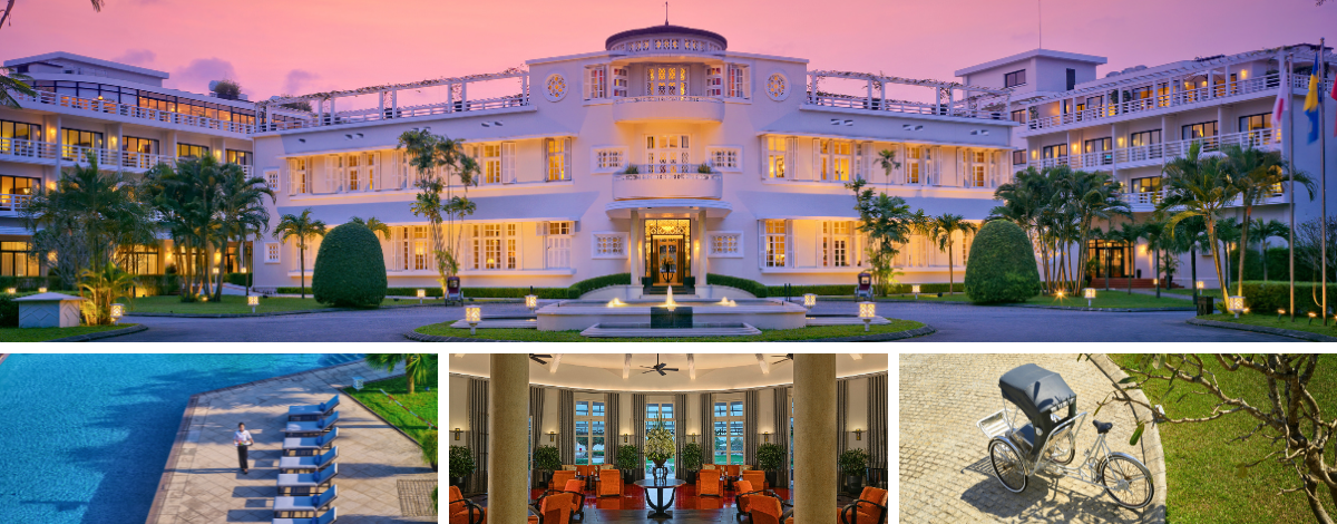 粉紅教堂→漢市場→質感系義式餐廳→順化→五星Azerai渡假村內自由時光(泳池、河岸花園、桑拿蒸氣室)→渡假村內晚餐