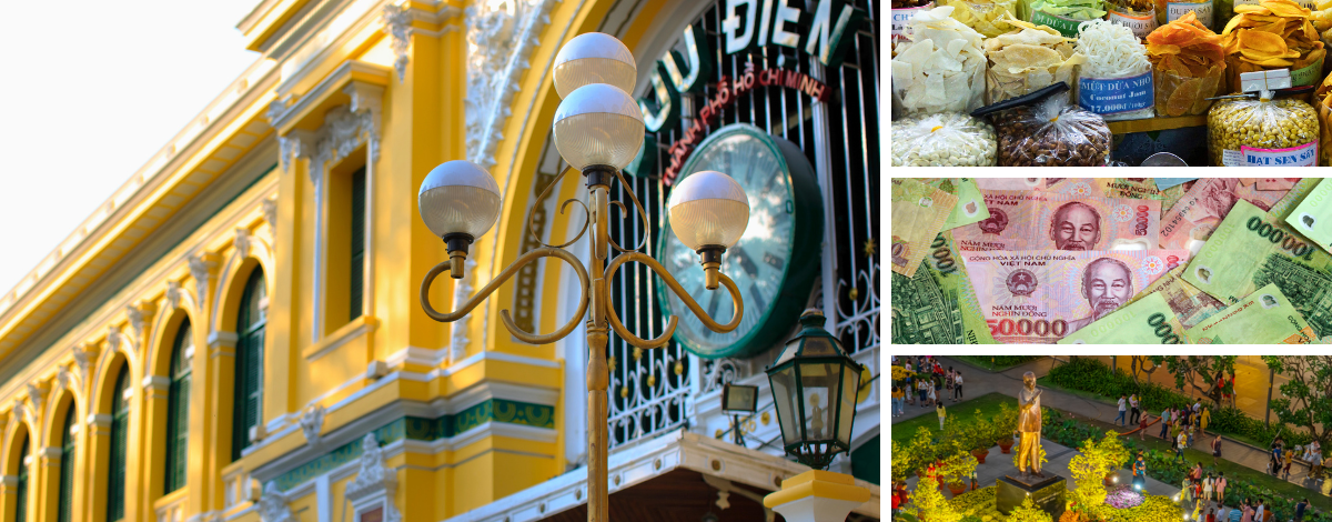 ​​​​​​​西貢經典(郵政局、書街、阮惠街、咖啡公寓、檳城市場)→LANDMARK81百貨公司→75樓高空夜景酒吧(現點現付)